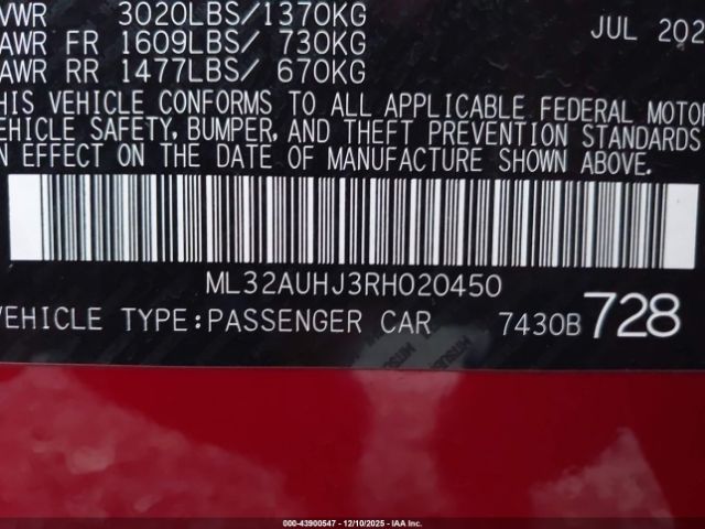 2024 MITSUBISHI MIRAGE ML32AUHJ3RH020450 Photo 8