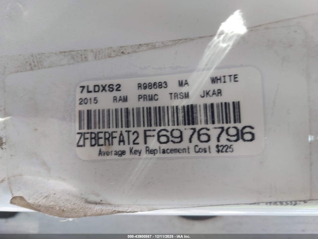 Aukcja sprzedaży 2015 Ram Promaster City Tradesman, vin: ZFBERFAT2F6976796, numer aukcji: 43900587