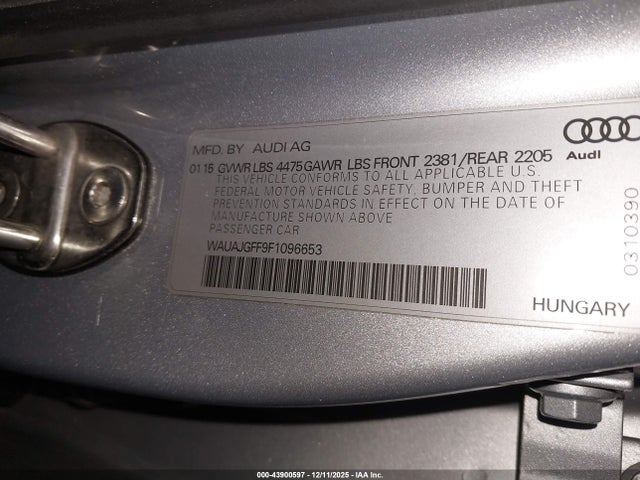 2015 AUDI A3 WAUAJGFF9F1096653 Photo 8