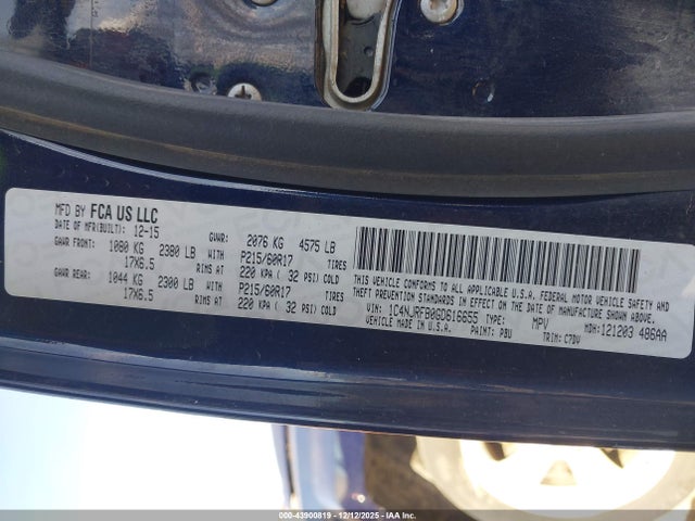 1C4NJRFB0GD616655 Jeep Patriot Latitude