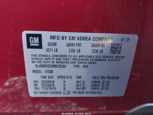 2021 BUICK ENCORE GX KL4MMDS2XMB132344 Photo 8