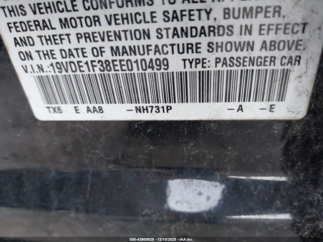 2014 ACURA ILX 19VDE1F38EE010499 Photo 8