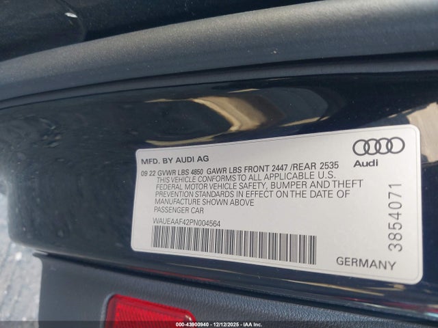 2023 AUDI A4 WAUEAAF42PN004564 Photo 8