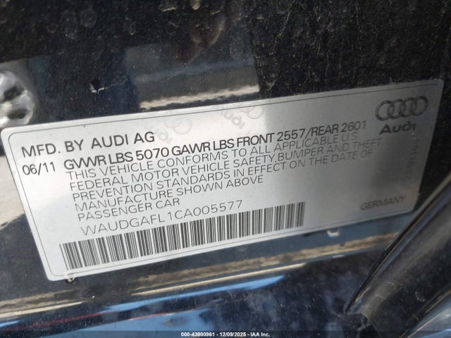 2012 AUDI S4 WAUDGAFL1CA005577 Photo 8