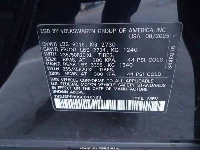 Volkswagen Id.4 Pro S Plus 2025 1V2JSPE88SC016193 Image 9