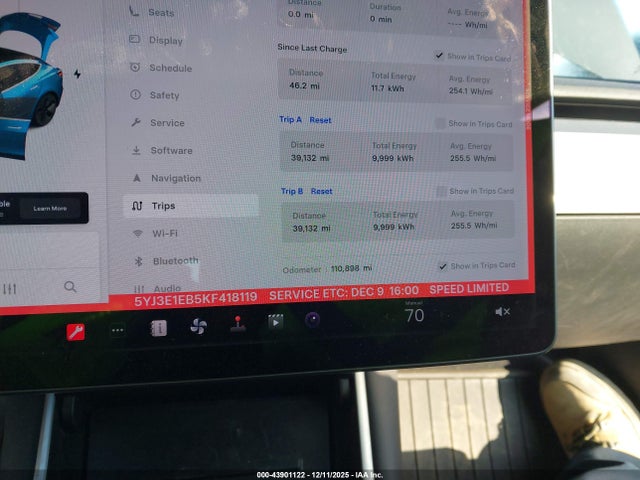 2019 TESLA MODEL 3 5YJ3E1EB5KF418119 Photo 6