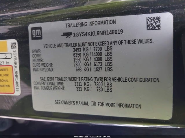 2022 CADILLAC ESCALADE ESV 1GYS4KKL9NR148919 Photo 8