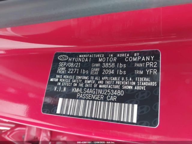 2022 HYUNDAI ELANTRA KMHLS4AG1NU253480 Photo 8