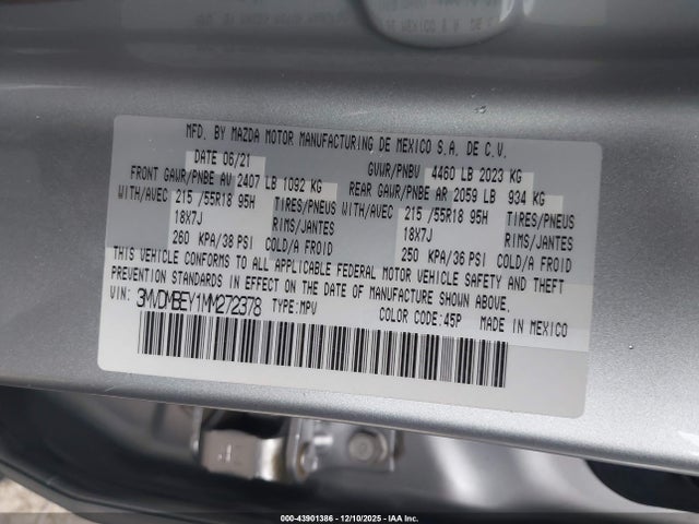 3MVDMBEY1MM272378 Mazda Cx-30 2.5 Turbo Premium Plus