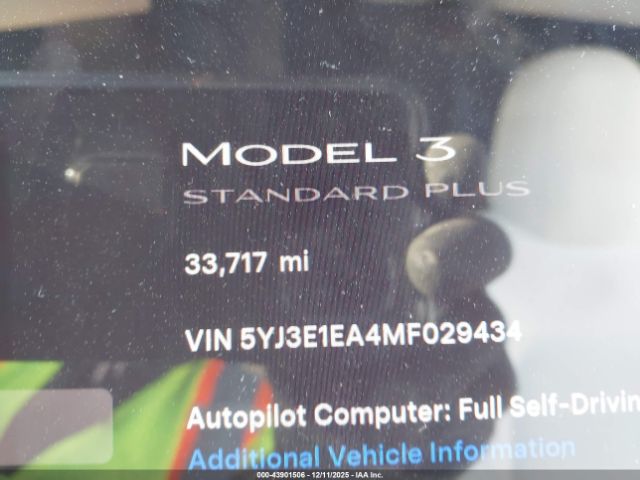 2021 TESLA MODEL 3 5YJ3E1EA4MF029434 Photo 6