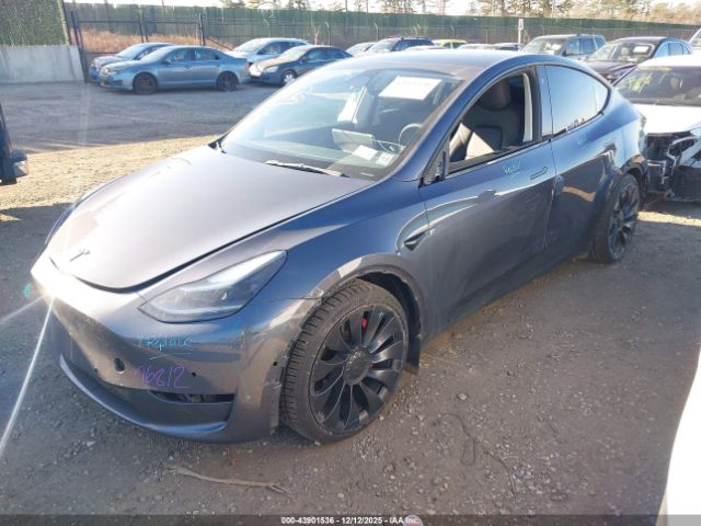 2022 TESLA MODEL Y 7SAYGDEF5NF500654 Photo 1