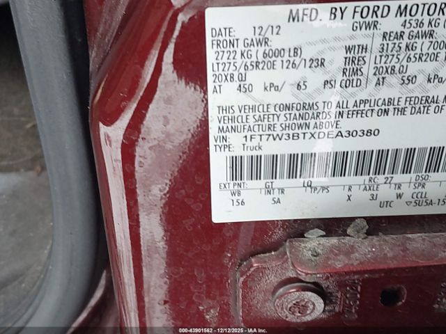 2013 FORD F-350 1FT7W3BTXDEA30380 Photo 8