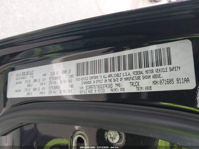 43901606 :رقم المزاد ، 3C6RR7KT0GG374103 vin ، 2016 Ram 1500 Express مزاد بيع