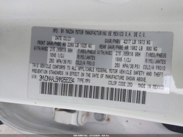 2021 MAZDA CX-30 3MVDMAAL5MM256334 Photo 8