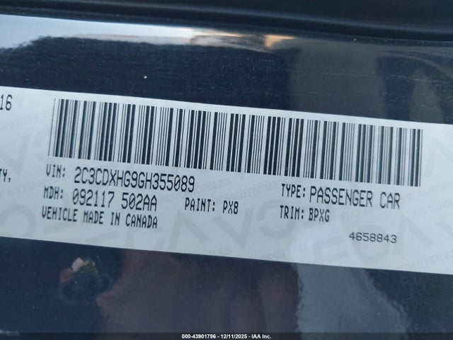 2016 DODGE CHARGER 2C3CDXHG9GH355089 Photo 8