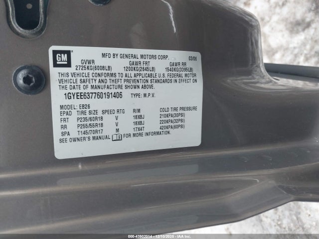 2006 CADILLAC SRX 1GYEE637760191406 Photo 8