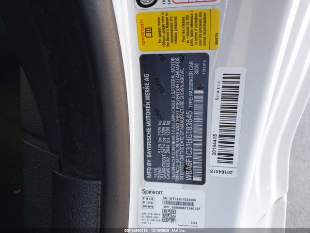 2017 BMW 640I WBA6F1C31HGT83645 Photo 8