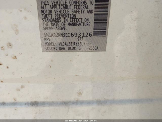 2014 NISSAN PATHFINDER 5N1AR2MN3EC693126 Photo 8