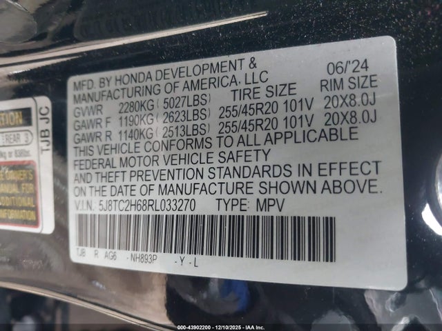 Acura Rdx A-spec Package 2024 5J8TC2H68RL033270 Image 9