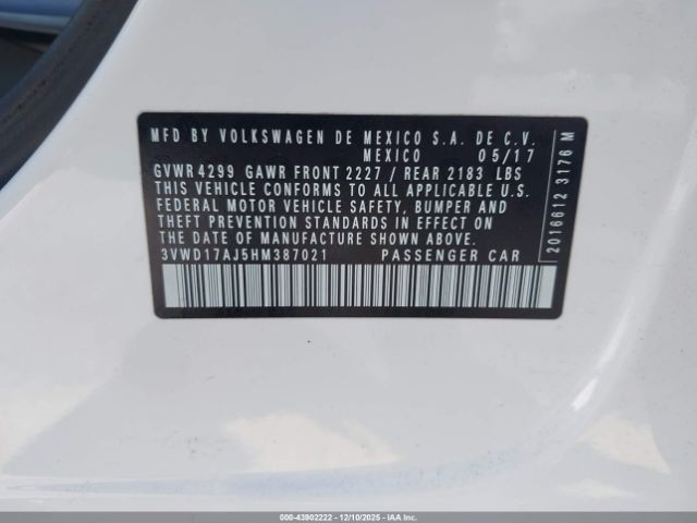 2017 VOLKSWAGEN JETTA 3VWD17AJ5HM387021 Photo 8