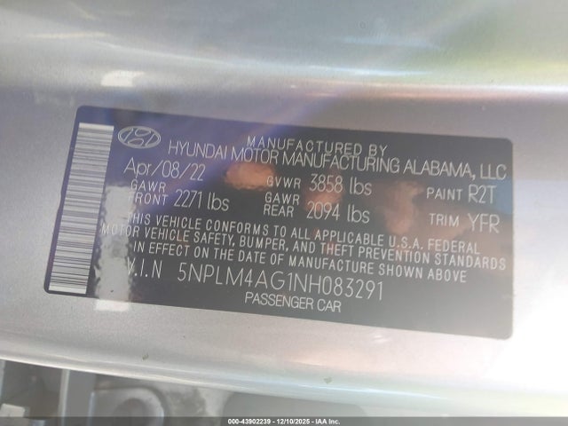 2022 HYUNDAI ELANTRA 5NPLM4AG1NH083291 Photo 8
