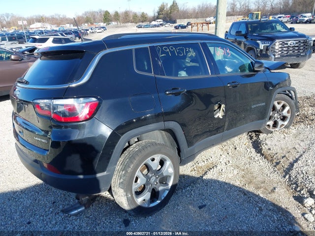2018 Jeep Compass Limited 4x4 მანქანა იყიდება აუქციონზე, vin: 3C4NJDCB2JT440622, აუქციონის ნომერი: 43902721