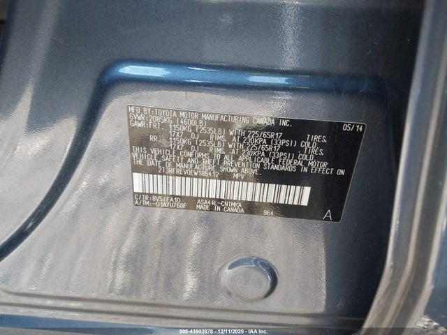 Toyota Rav4 Xle 2014 2T3RFREV0EW185412 Image 9