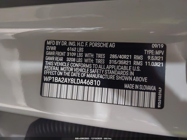 2020 PORSCHE CAYENNE COUPE WP1BA2AY8LDA46810 Photo 8