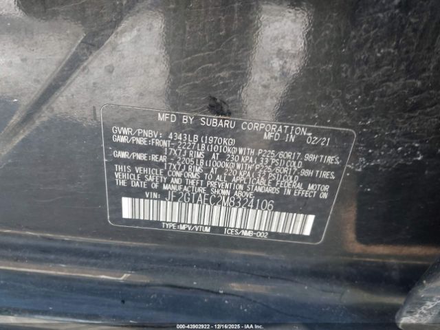2021 SUBARU CROSSTREK JF2GTAEC2M8324106 Photo 8