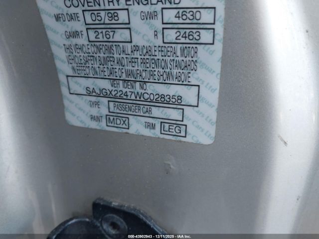 1998 JAGUAR XK8 SAJGX2247WC028358 Photo 8