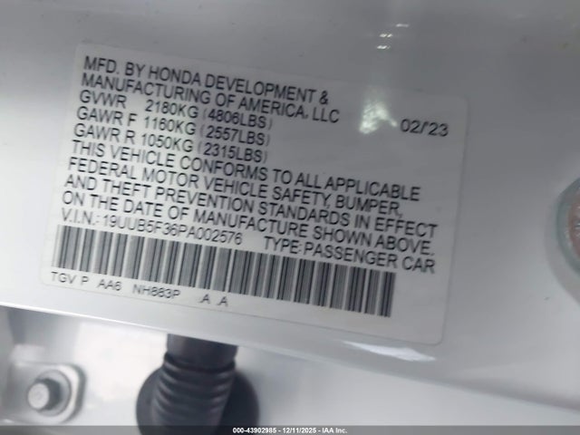 2023 ACURA TLX 19UUB5F36PA002576 Photo 8