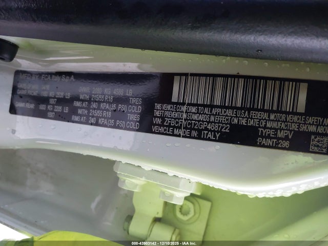 2016 FIAT 500X ZFBCFYCT2GP468722 Photo 8