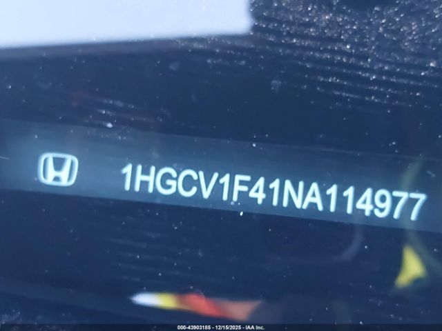 2022 HONDA ACCORD 1HGCV1F41NA114977 Photo 8