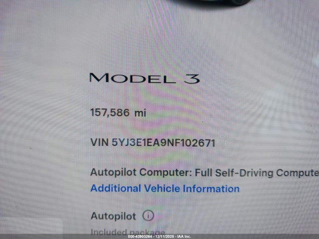 2022 TESLA MODEL 3 5YJ3E1EA9NF102671 Photo 6