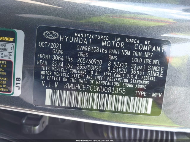 2022 GENESIS GV80 KMUHCESC6NU081355 Photo 8