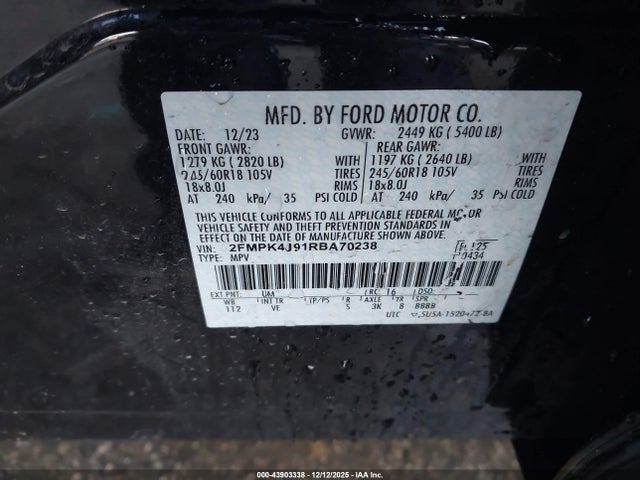 2024 FORD EDGE 2FMPK4J91RBA70238 Photo 8