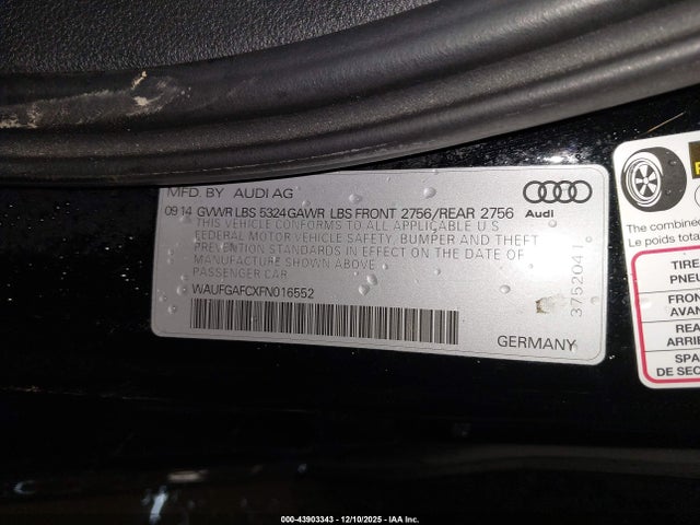 2015 AUDI A6 WAUFGAFCXFN016552 Photo 8