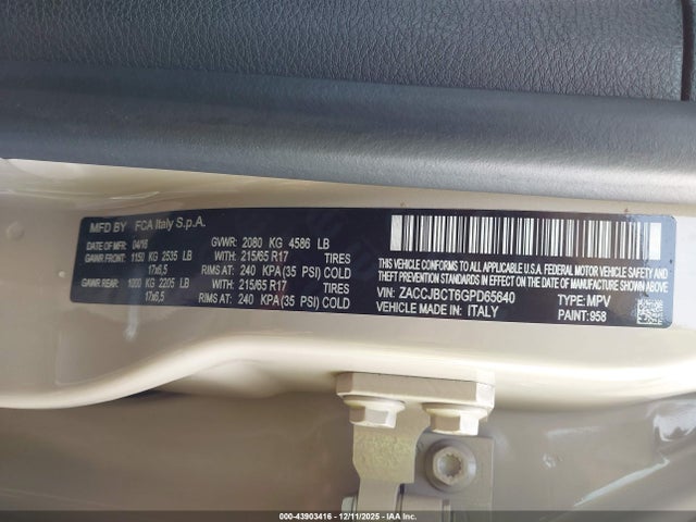 Jeep Renegade Trailhawk 2016 ZACCJBCT6GPD65640 Image 9