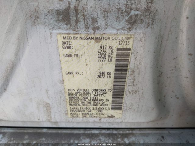 2016 NISSAN ALTIMA 1N4AL3AP9GC136053 Photo 8