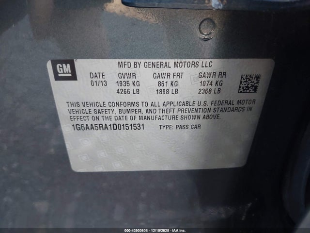 2013 CADILLAC ATS 1G6AA5RA1D0151531 Photo 8