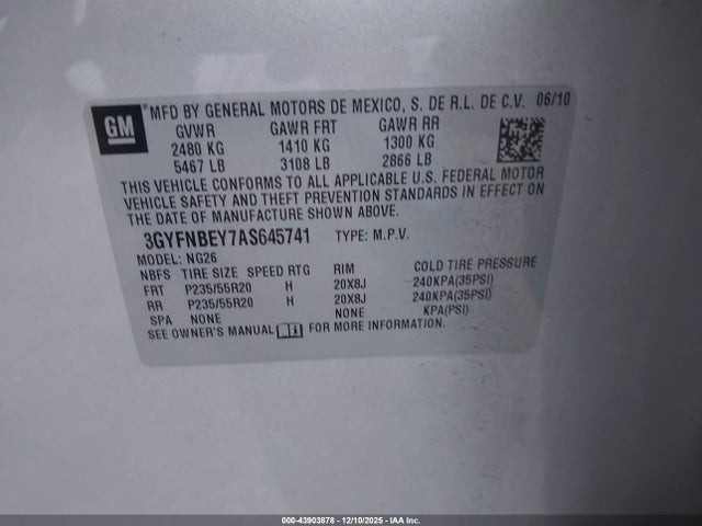 2010 CADILLAC SRX 3GYFNBEY7AS645741 Photo 8