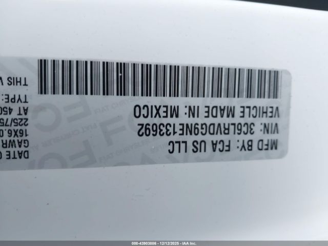 2022 RAM PROMASTER 2500 3C6LRVDG9NE133692 Photo 8