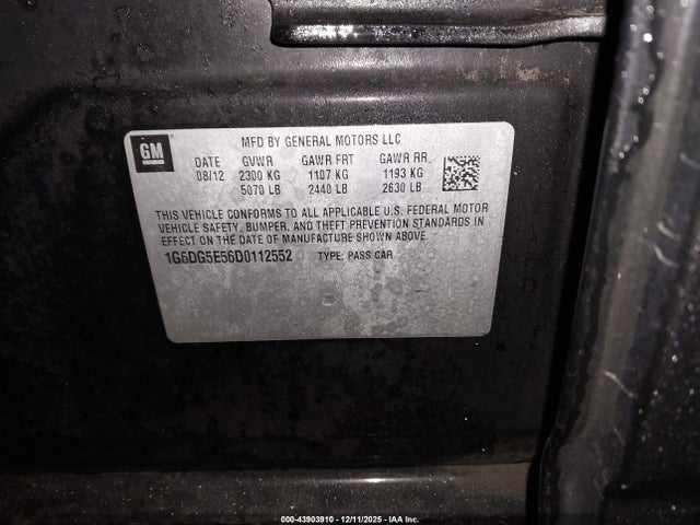 2013 CADILLAC CTS 1G6DG5E56D0112552 Photo 8