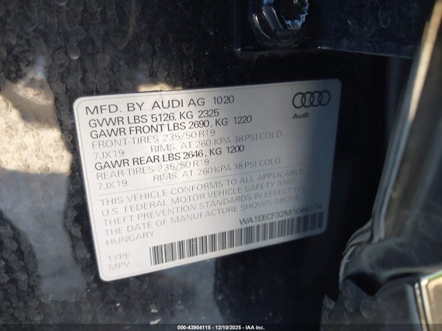 2021 AUDI Q3 WA1EECF32M1046174 Photo 8