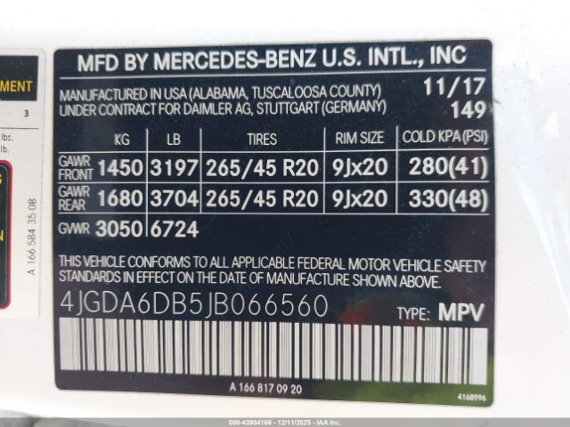 2018 MERCEDES-BENZ GLE 550E PLUG-IN HYBRID 4JGDA6DB5JB066560 Photo 8