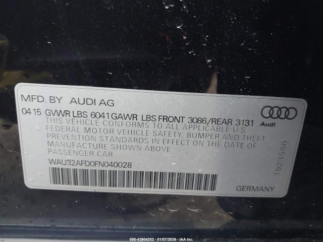 2015 AUDI A8 L WAU32AFD0FN040028 Photo 8