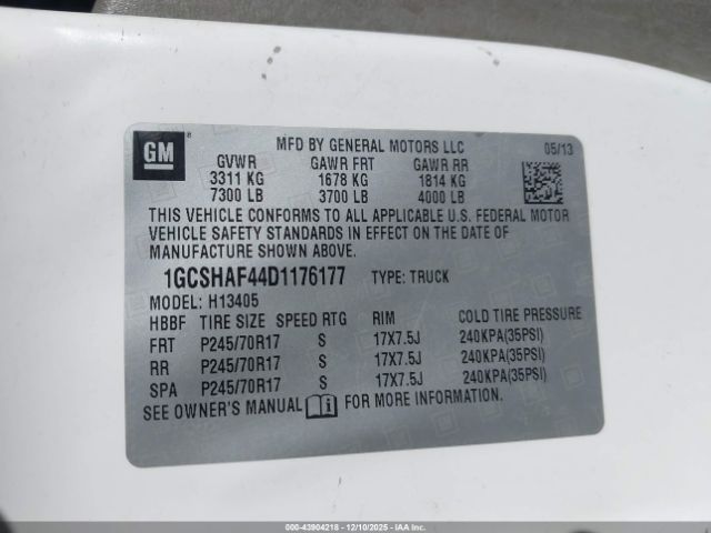 2013 CHEVROLET EXPRESS 1500 1GCSHAF44D1176177 Photo 8