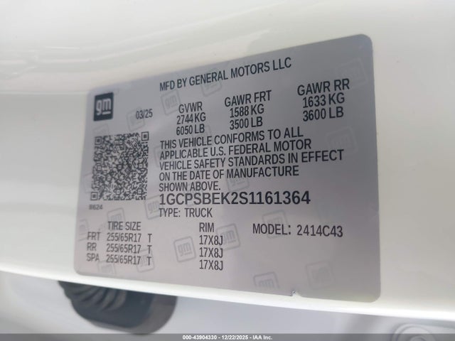 Chevrolet Colorado 2wd Wt 2025 1GCPSBEK2S1161364 Image 8