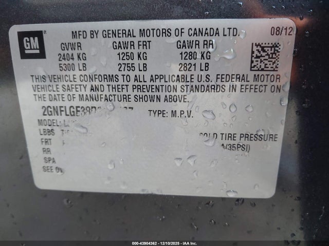 2013 CHEVROLET EQUINOX 2GNFLGE38D6132537 Photo 8