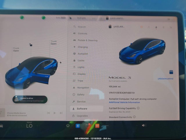2019 TESLA MODEL 3 5YJ3E1EA3KF485731 Photo 6